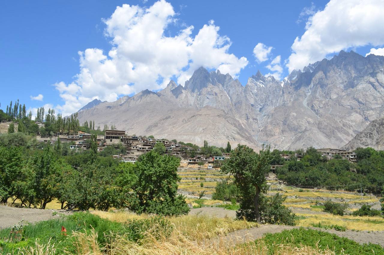 Machulu village in the mountains of Pakistan
